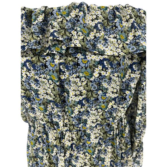 Celine 2020 Off Shoulder Floral Print Dress - Picture 10 of 16
